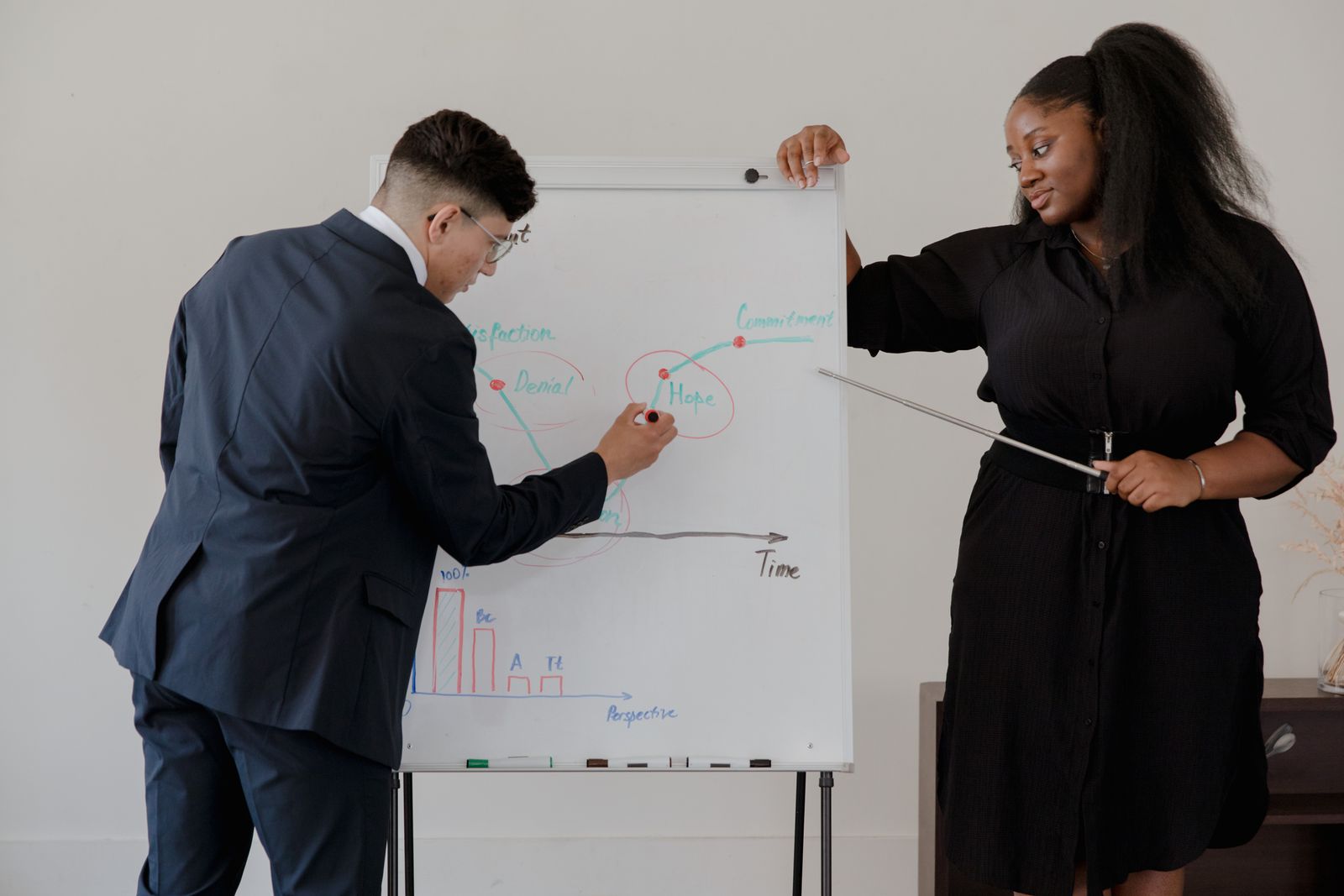 Accountant meeting small business owner